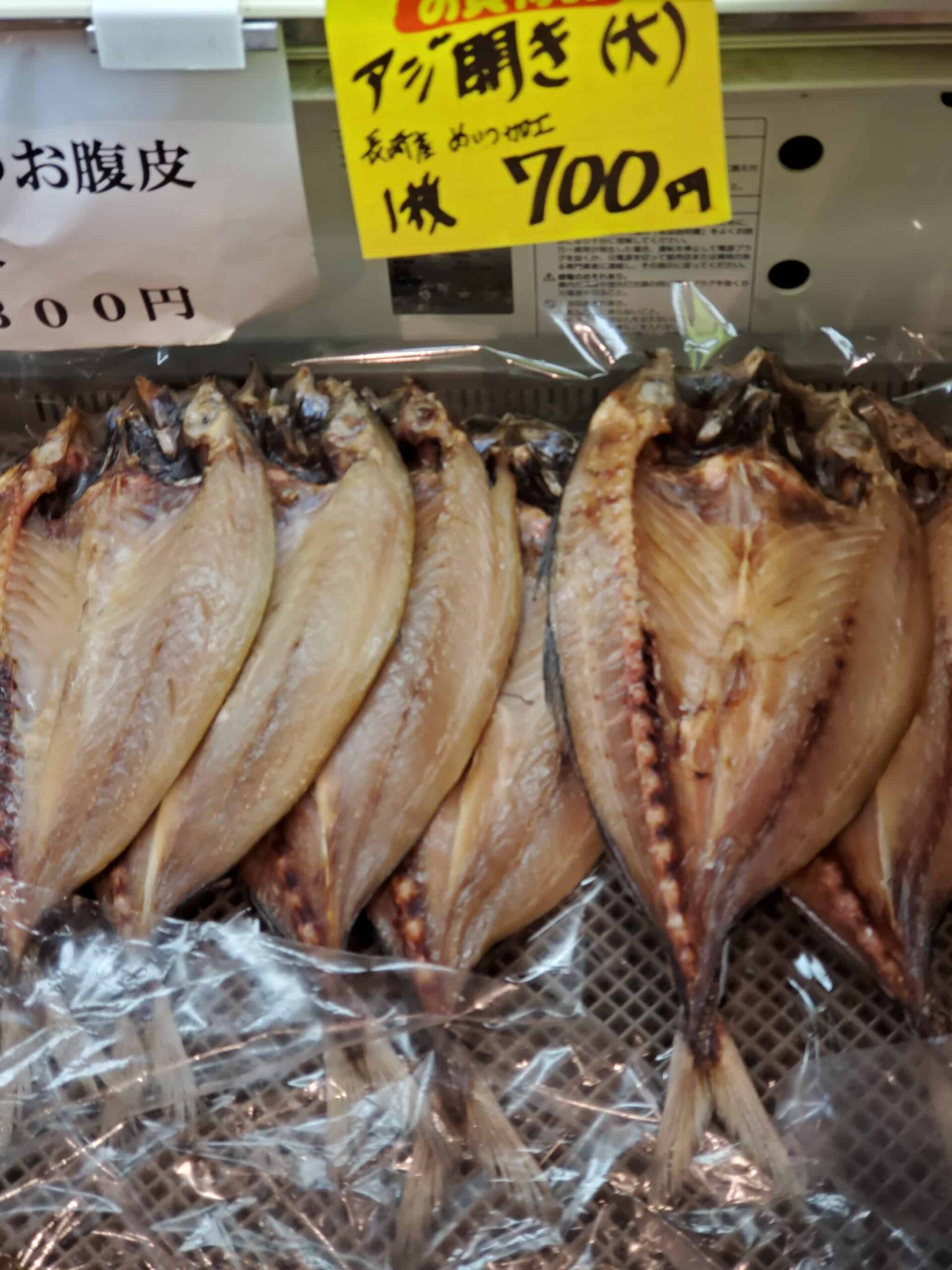 巨大なアジの開き