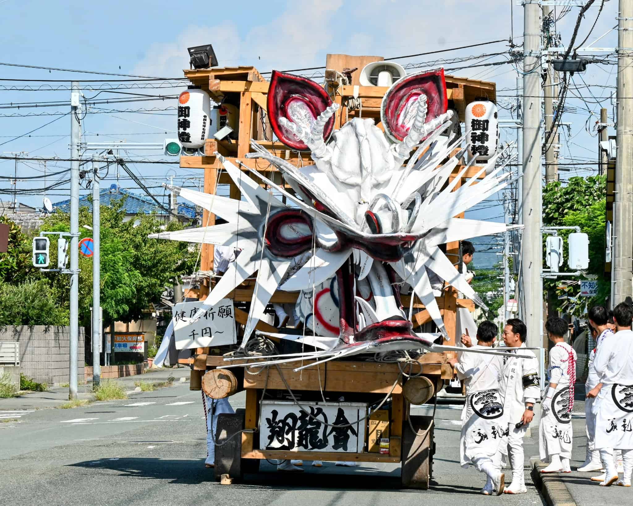 船津翔龍會の大蛇山の顔