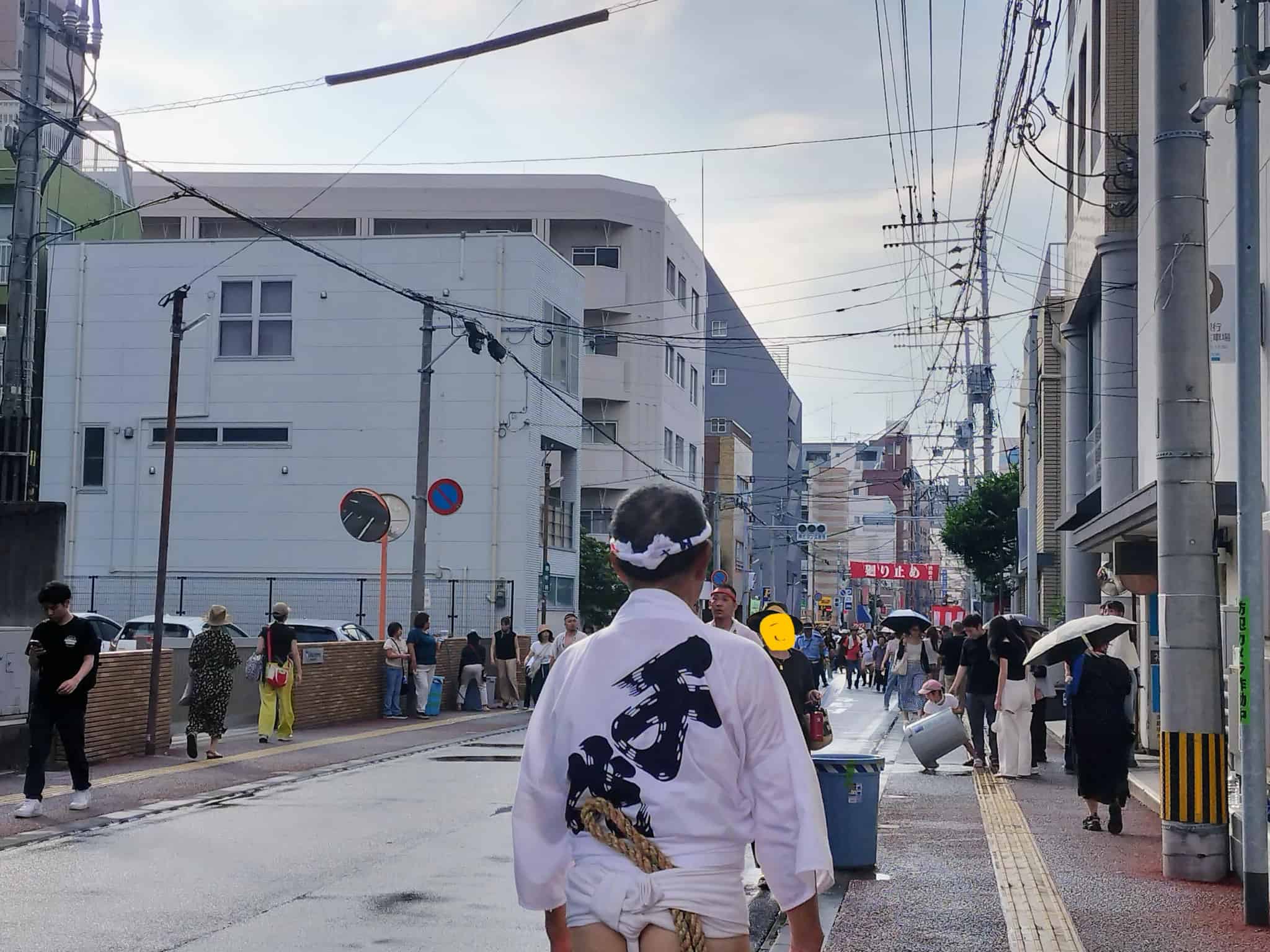 追い山ならしのゴール付近