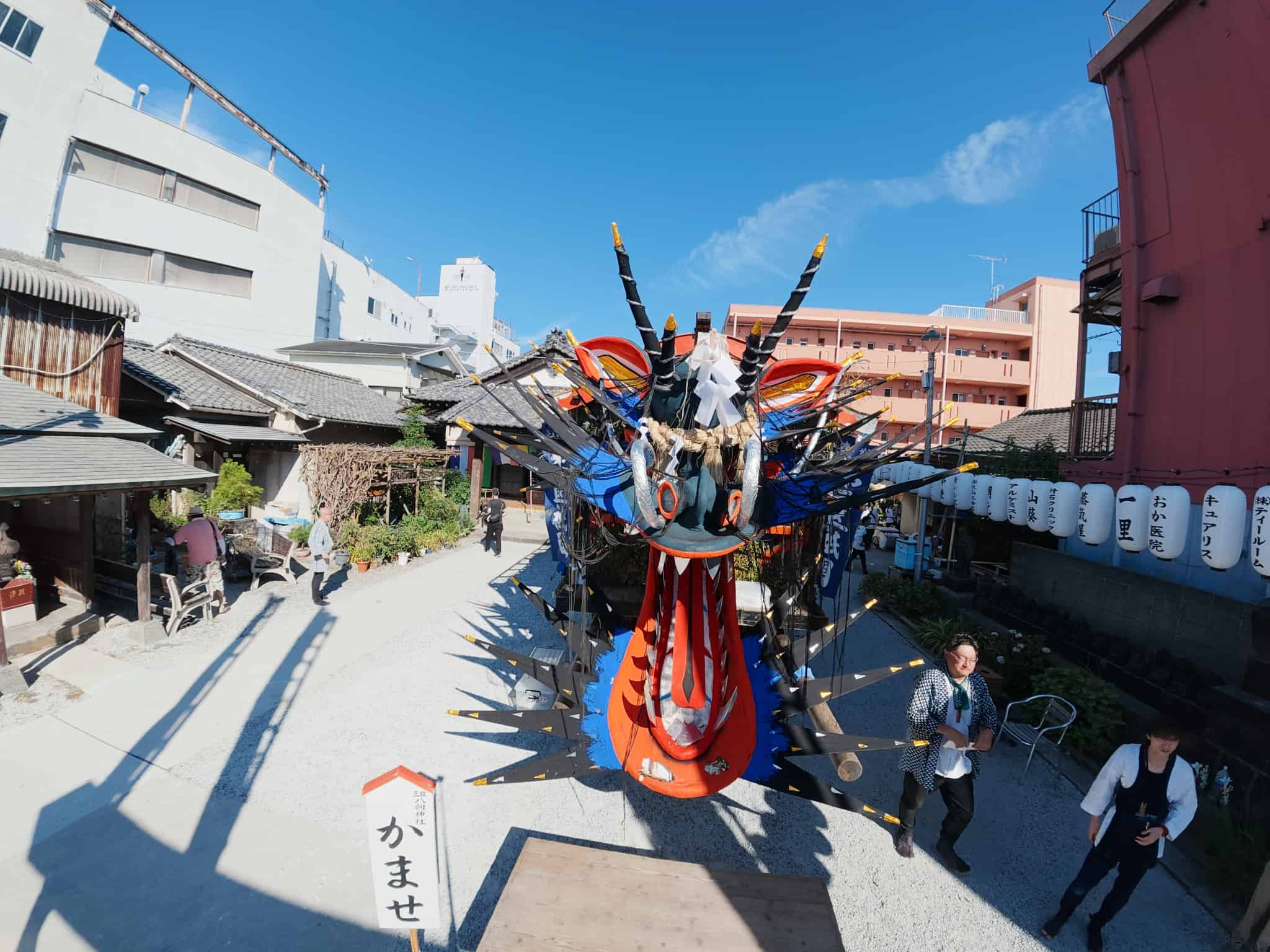 三区大蛇の顔（上から）